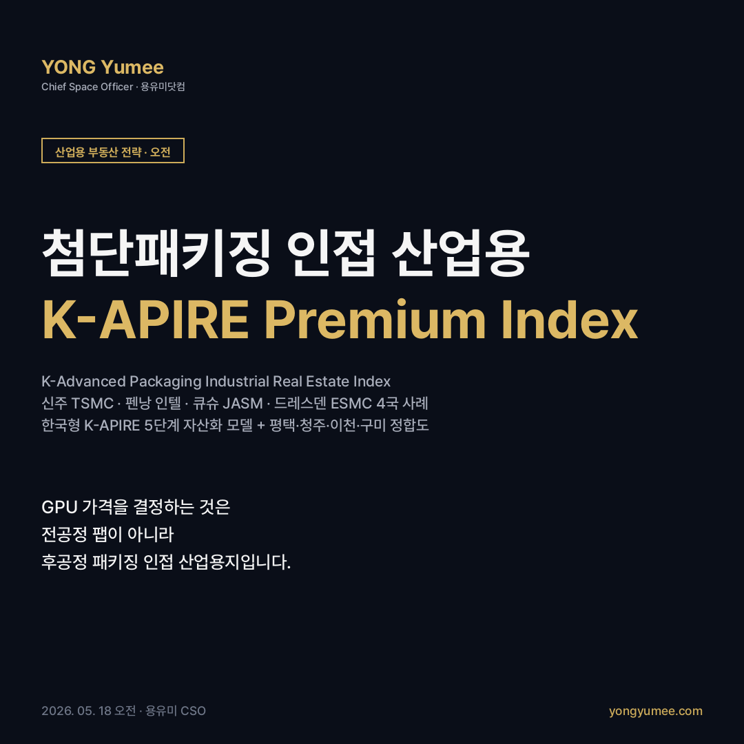 첨단패키징 인접 산업용 부동산 K-APIRE Premium Index 카드뉴스