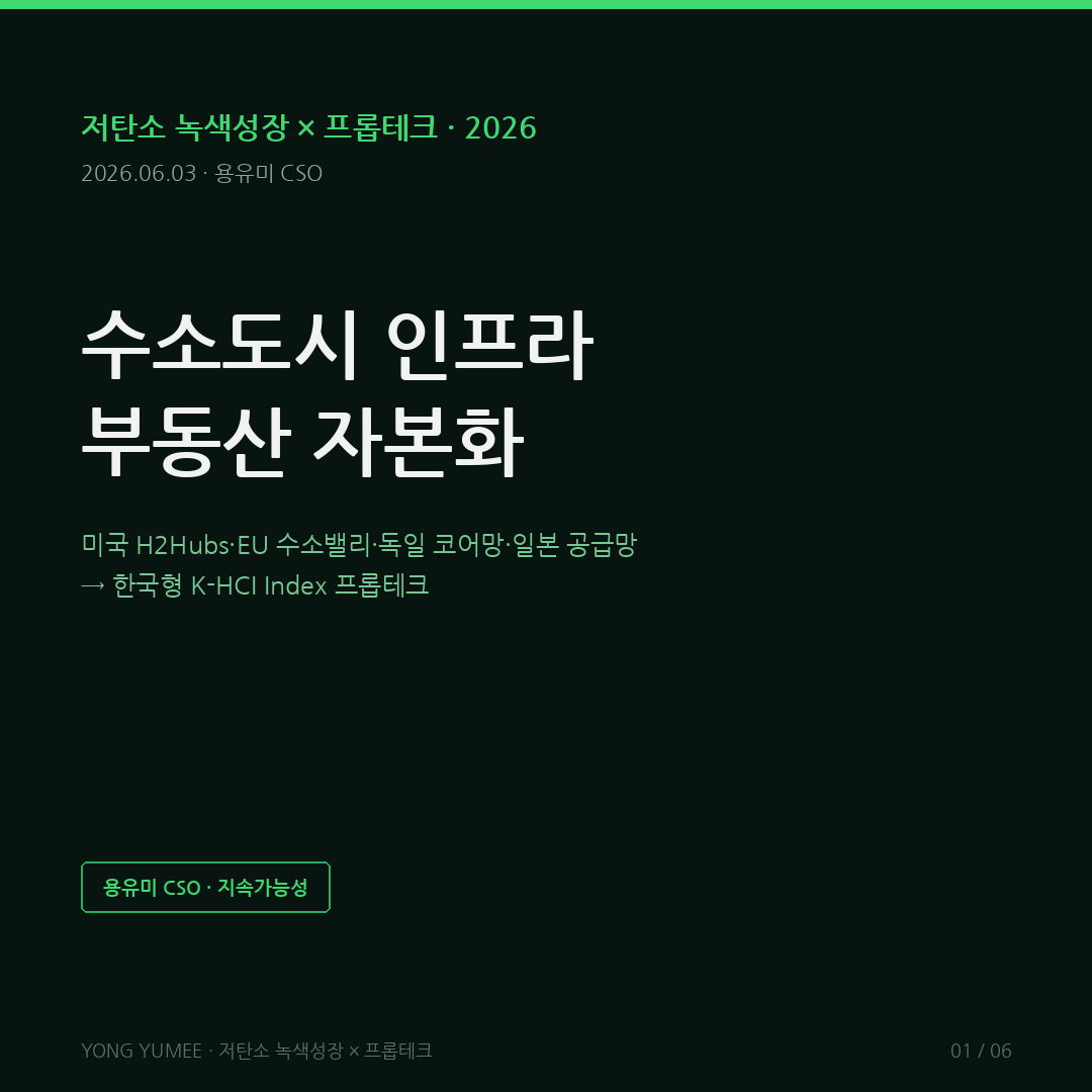 수소도시 인프라 부동산 K-HCI 카드뉴스