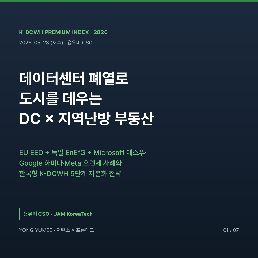 데이터센터 폐열 K-DCWH 카드뉴스