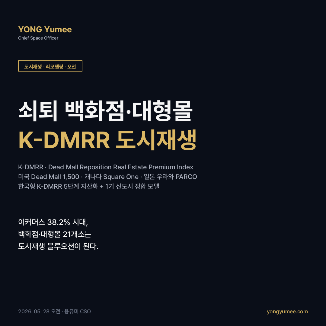 쇠퇴 백화점 도시재생 K-DMRR 카드뉴스