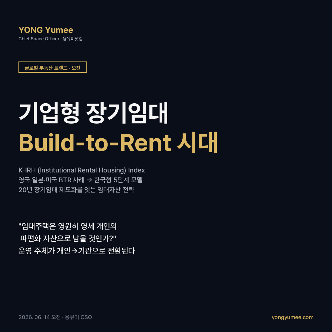 기업형 장기임대주택 Build-to-Rent 글로벌 메가 트렌드 K-IRH Index 글로벌 부동산 트렌드 카드뉴스