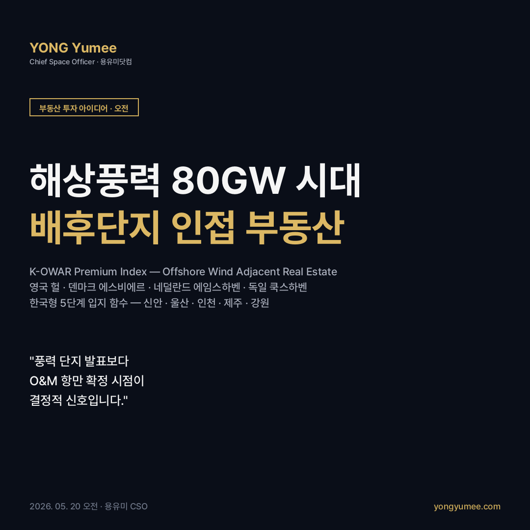 해상풍력 80GW 시대 배후단지 K-OWAR Premium Index 카드뉴스