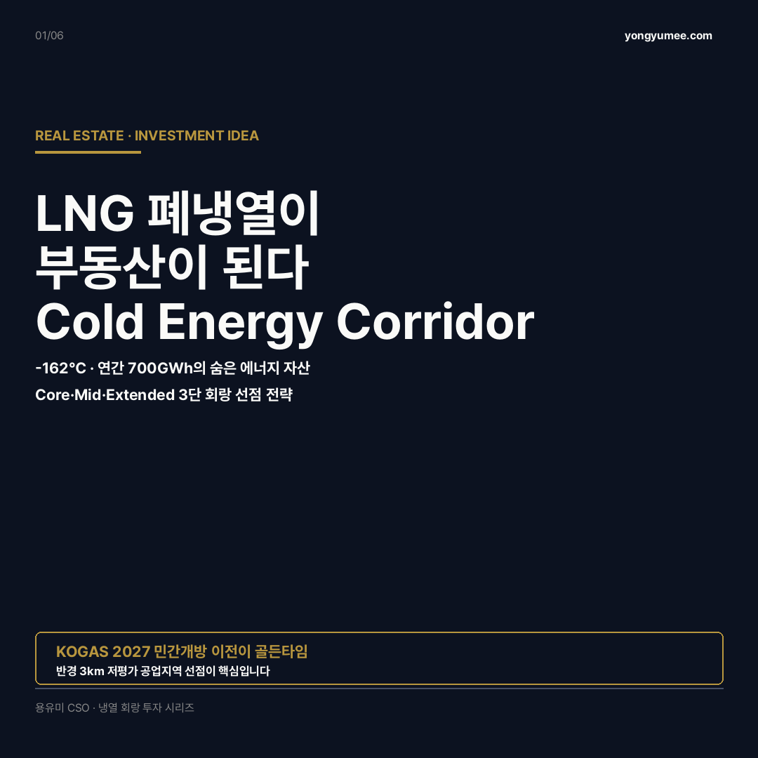 냉열 회랑 부동산 LNG 투자 아이디어 카드뉴스