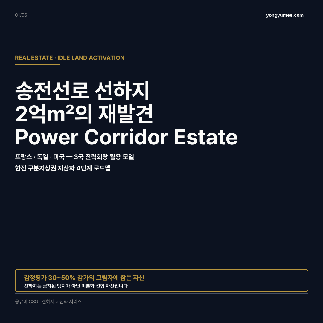 송전선로 선하지 유휴부지 활용 카드뉴스