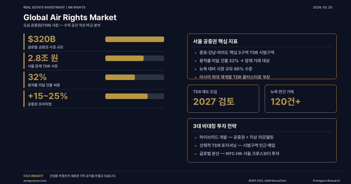 도심 공중권 시장 분석