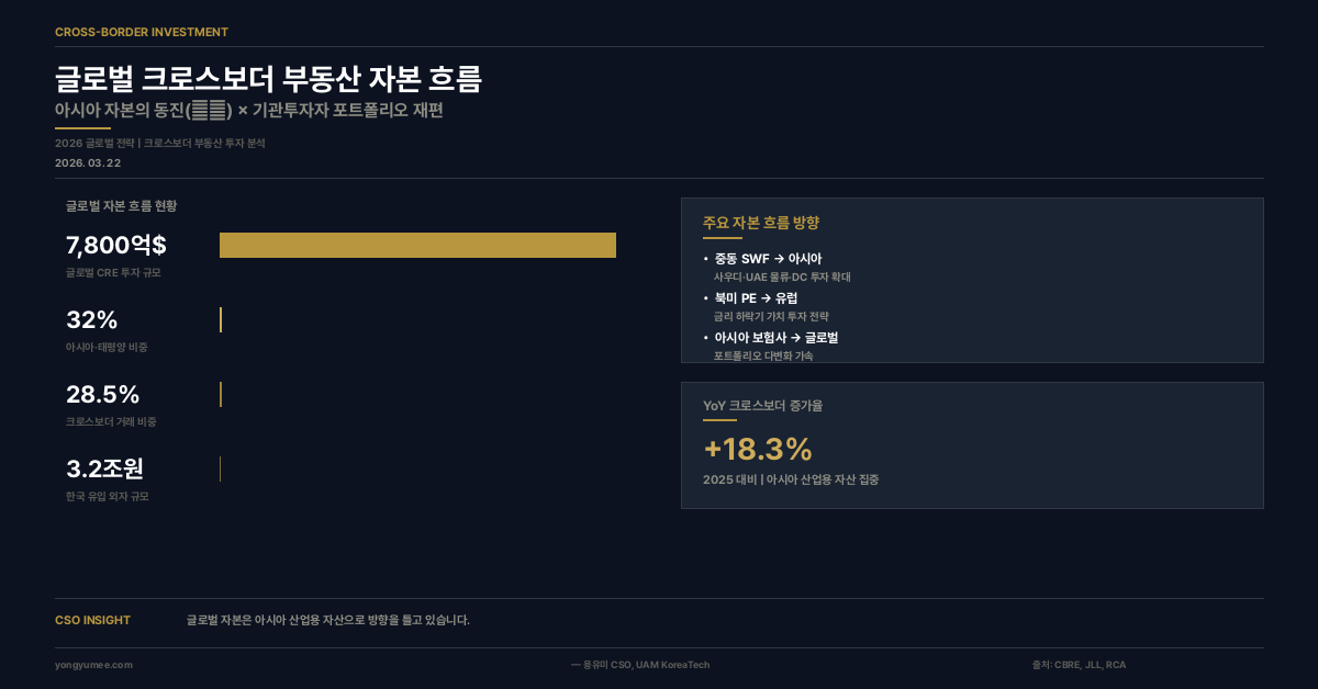글로벌 자본 흐름 인포그래픽